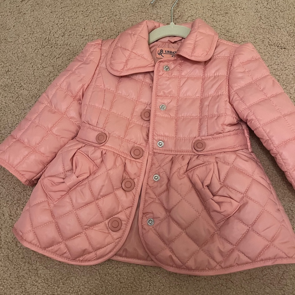New with tags puffer jacket pink urban republic 12m